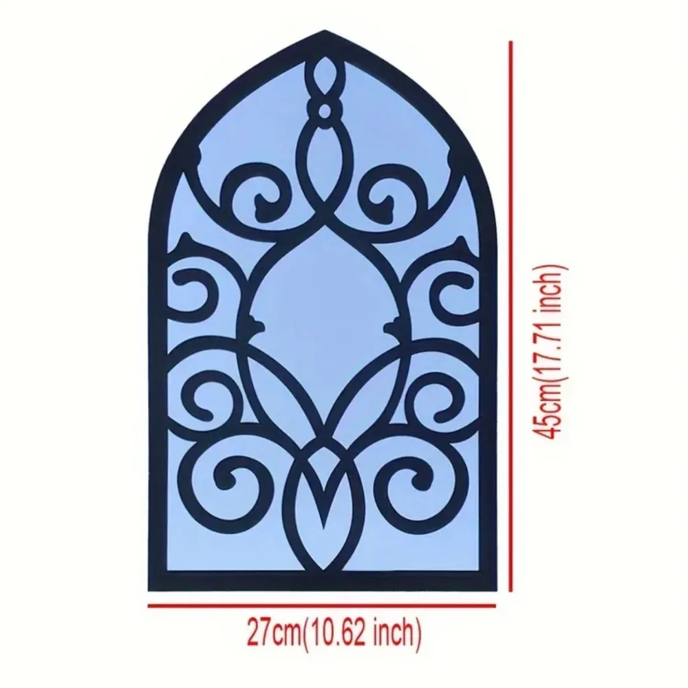 NEW! Cathedral Style Wall Hanging Mirror with Scrolls!